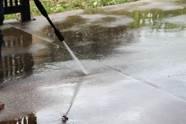 Concrete Deck Cleaning in Franklin
